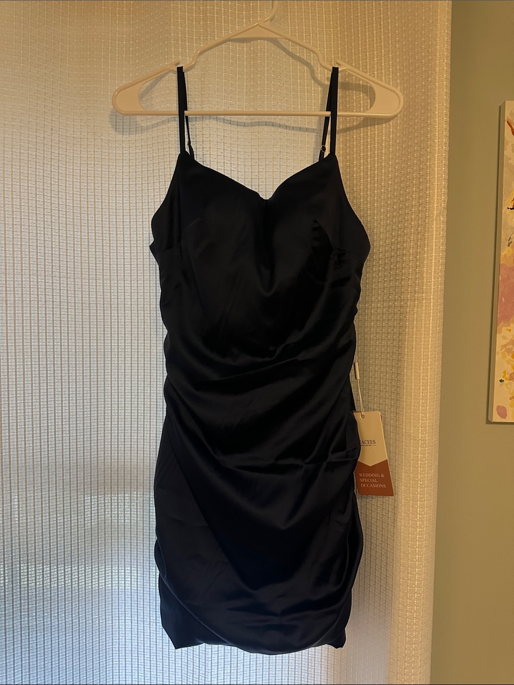 Stacees Navy Blue Homecoming Dress